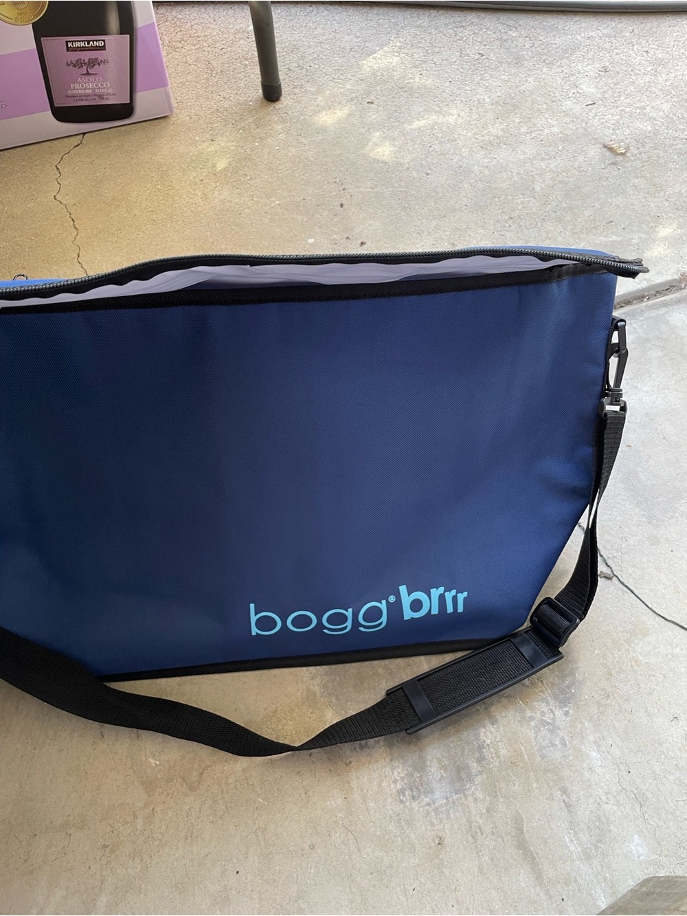 BOGG BAG Navy and Light Blue Insulated Tote
